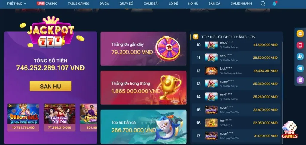Các trò chơi casino đa dạng tại VNBET LOGIN